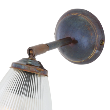 GADAR ART DECO HOLOPHANE WALL LIGHT - Handmade adjustable wall lamp by mullan lighting - view 3